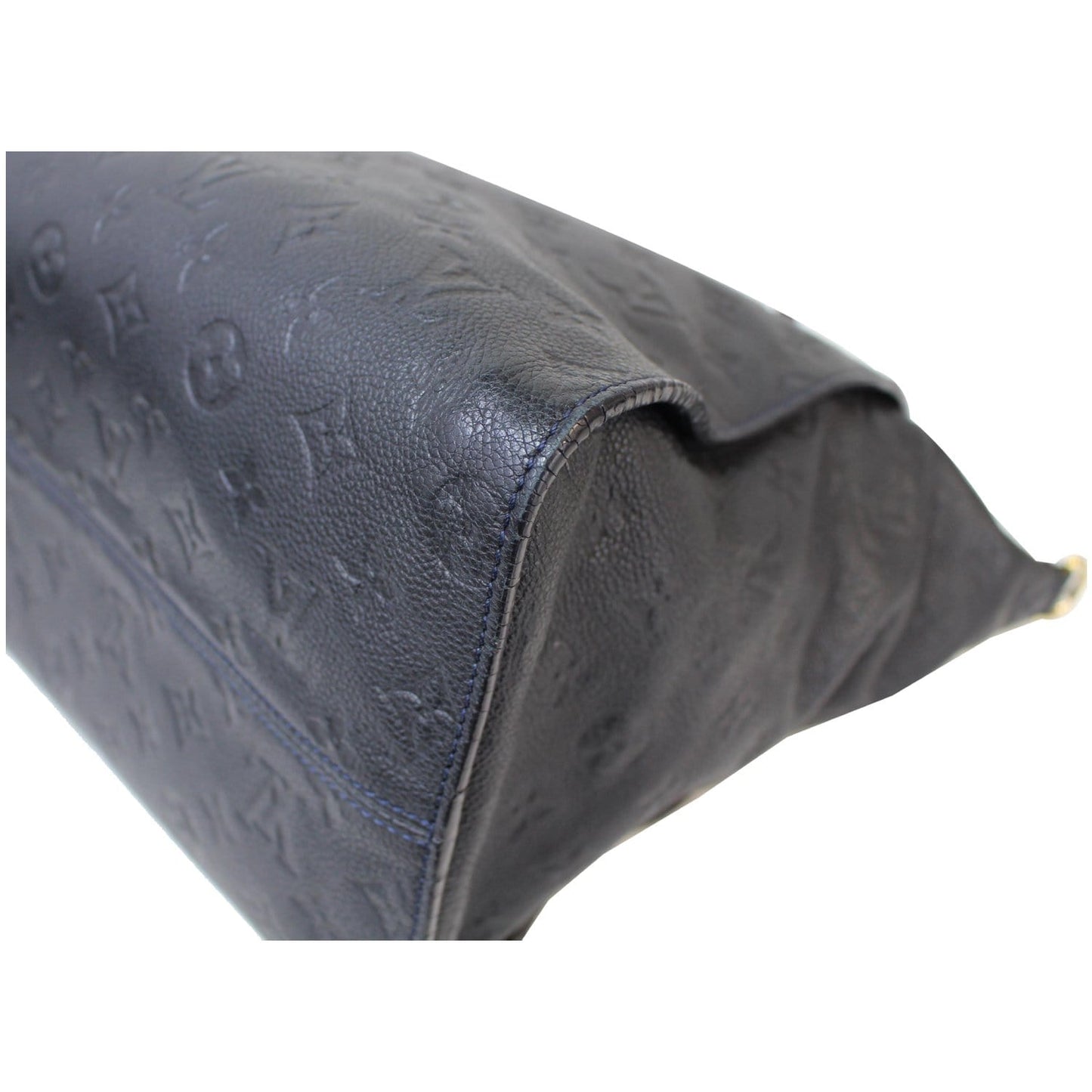 LOUIS VUITTON Lumineuse PM Monogram Empreinte Leather Shoulder Bag Black