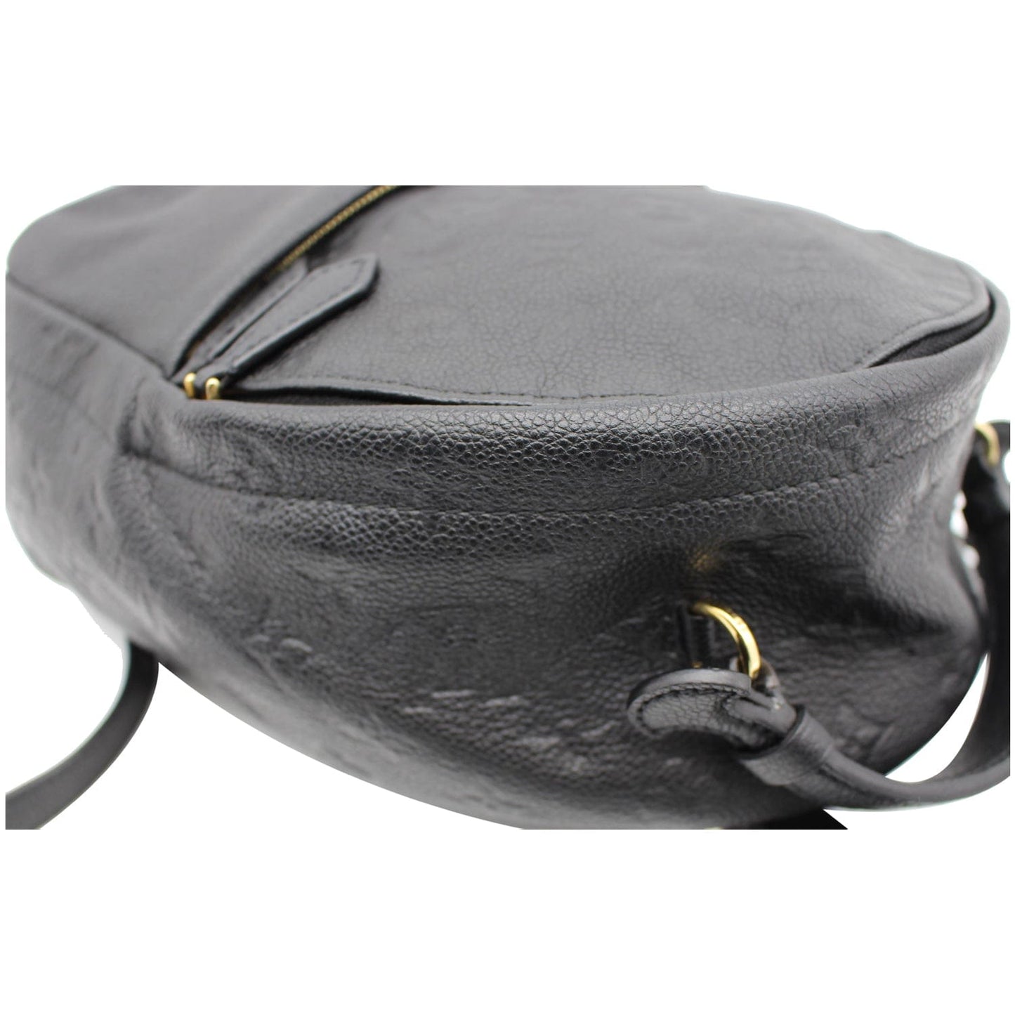 LOUIS VUITTON Sorbonne Monogram Empreinte Leather Backpack Black