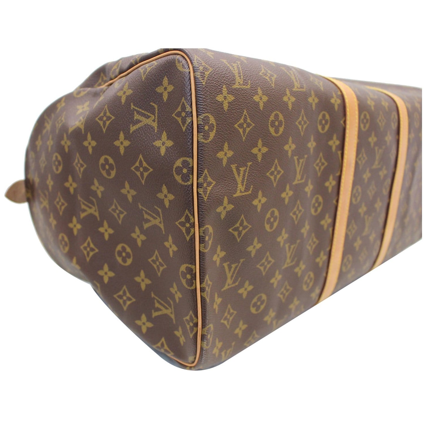 LOUIS VUITTON Keepall 55 Monogram Canvas Travel Bag Brown