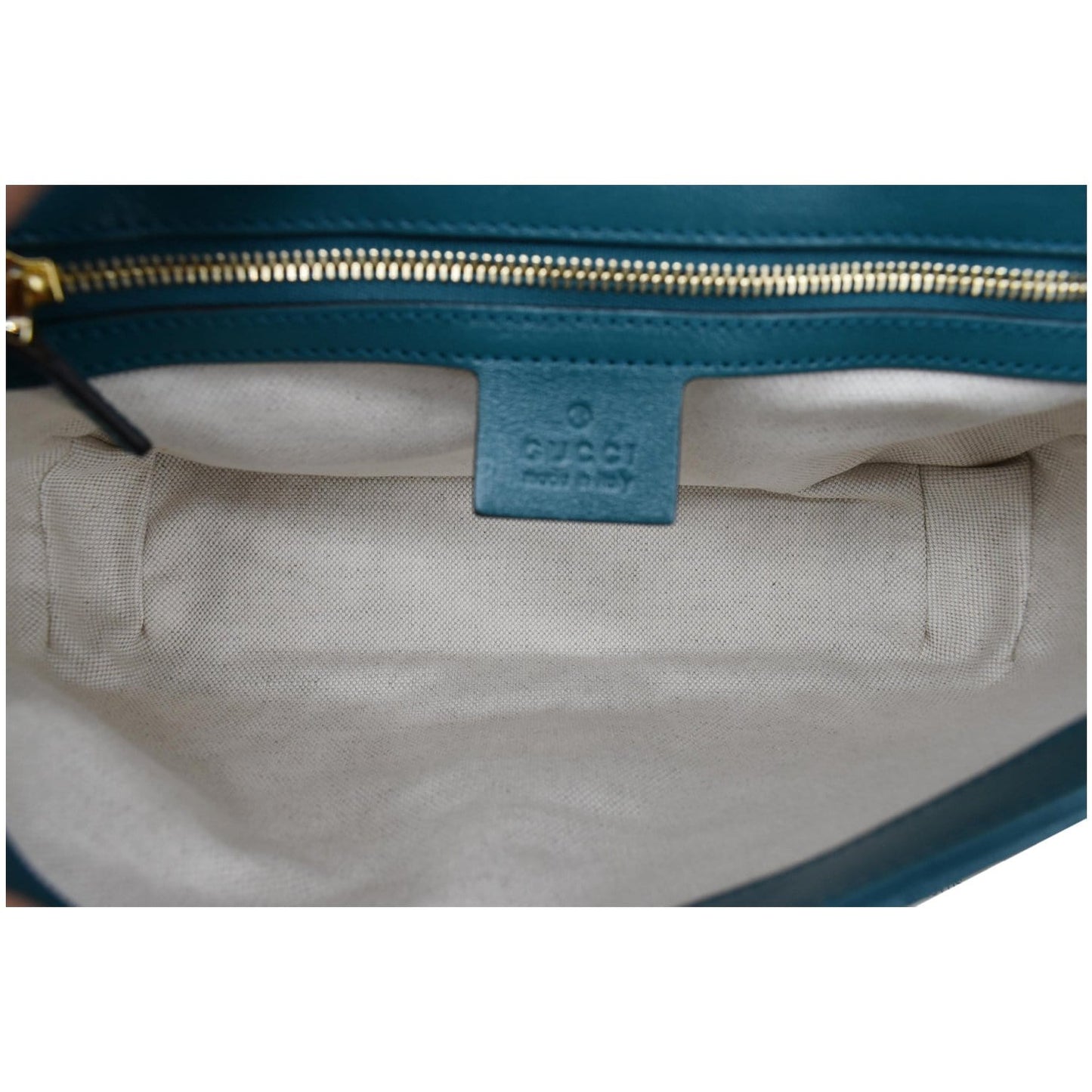 GUCCI GG Marmont Matelasse Leather Crossbody Bag Blue 443497