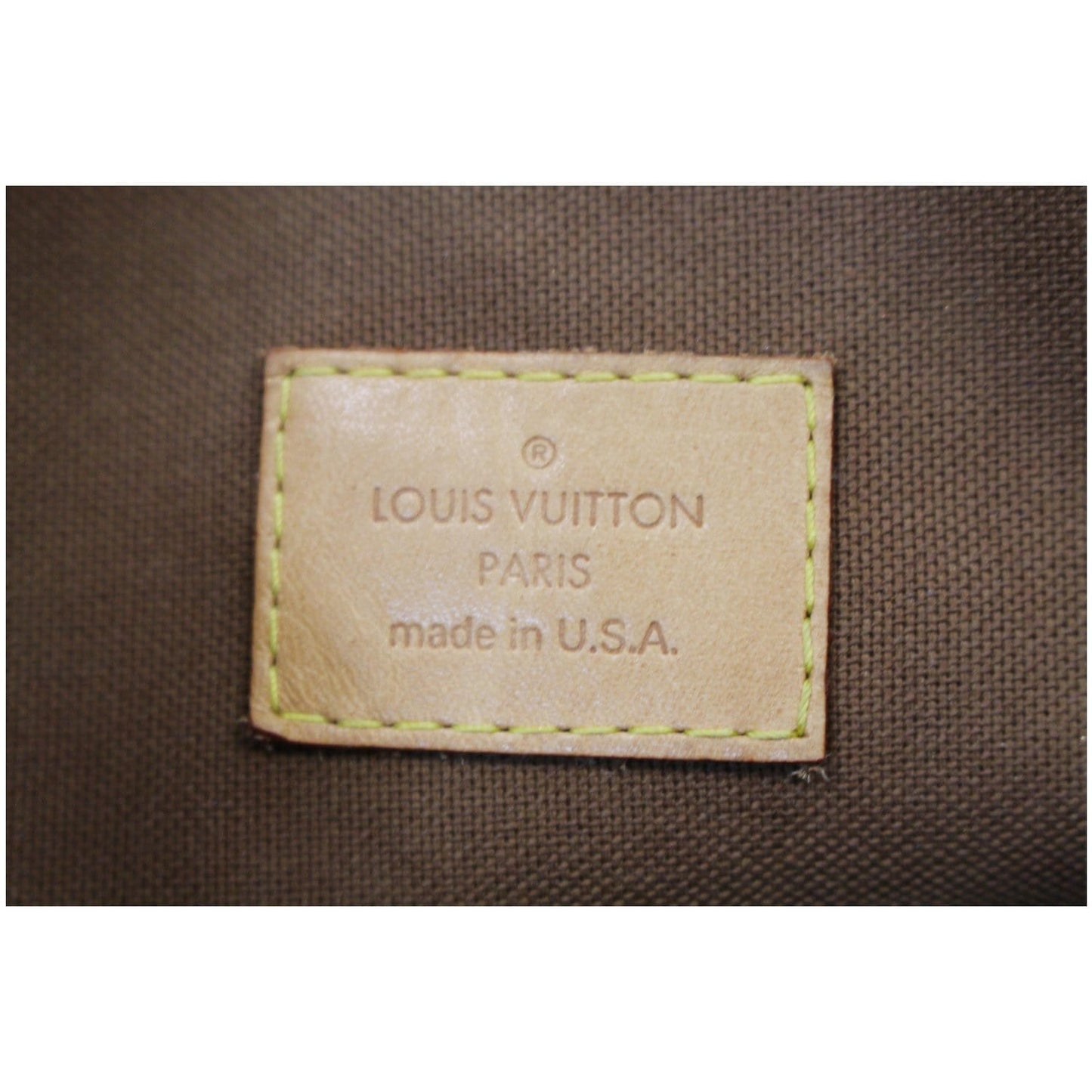LOUIS VUITTON Batignolles Vertical Monogram Canvas Tote Bag Brown