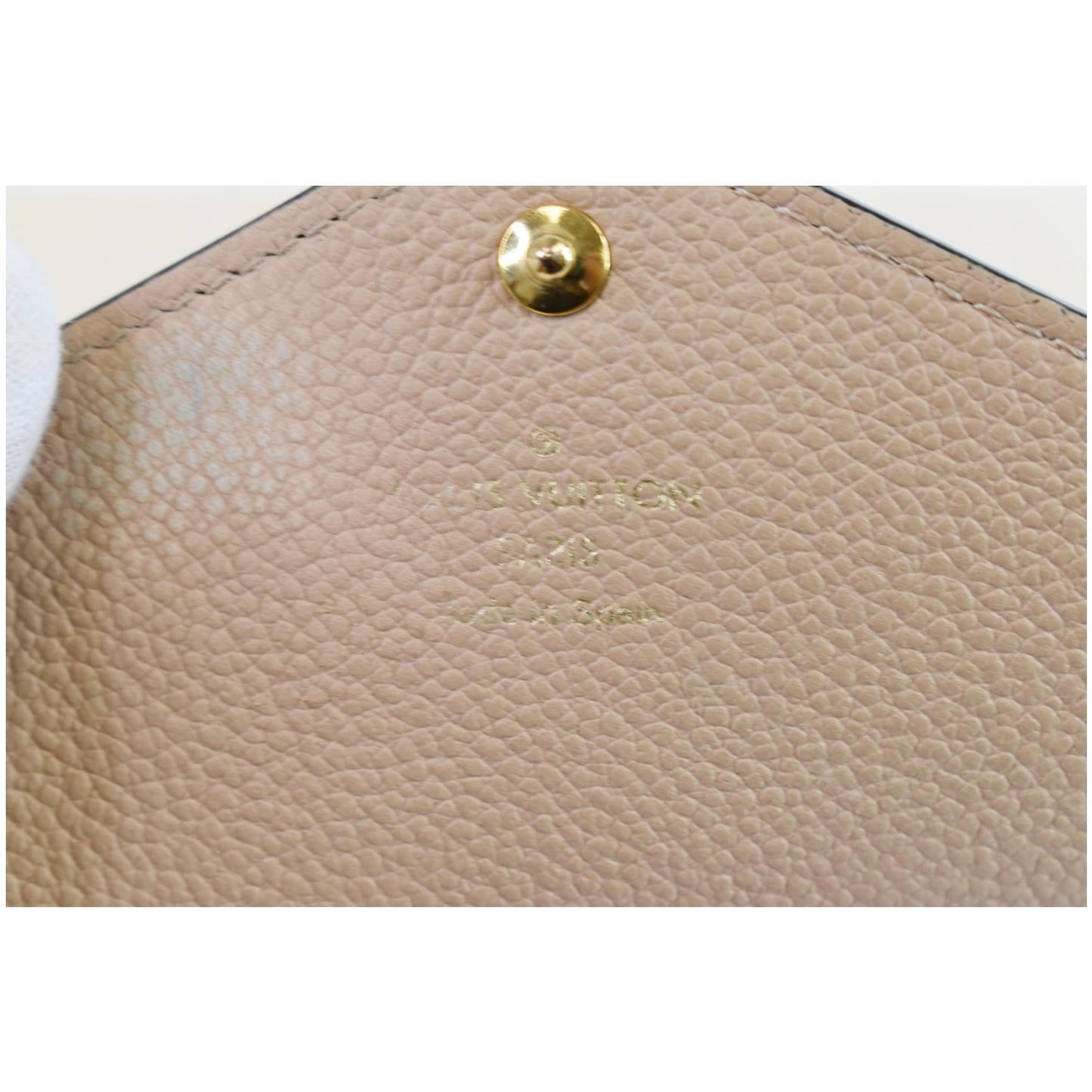LOUIS VUITTON Josephine Empreinte Leather Wallet Black