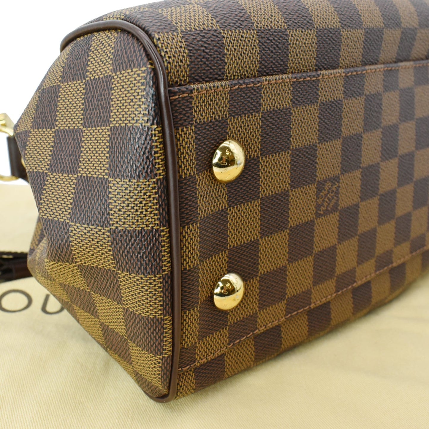 LOUIS VUITTON Trevi PM Damier Ebene Shoulder Bag Brown