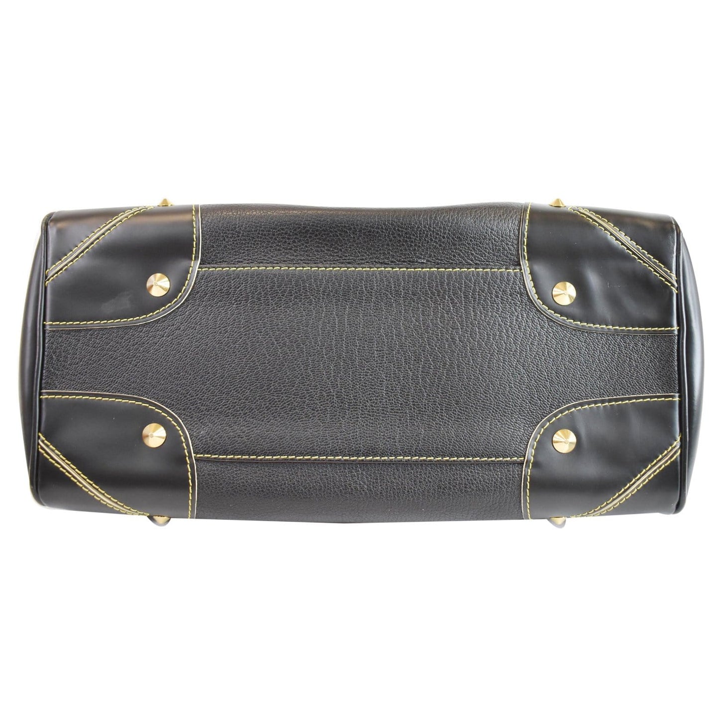 LOUIS VUITTON Le Radieux Suhali Leather Satchel Bag Black