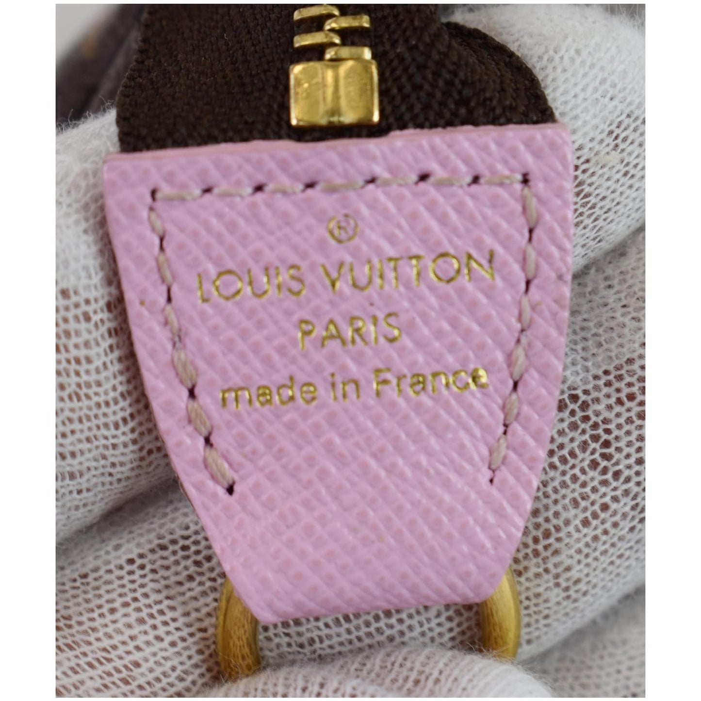 LOUIS VUITTON Animation Pochette Monogram Canvas Accessoires Pouch Brown