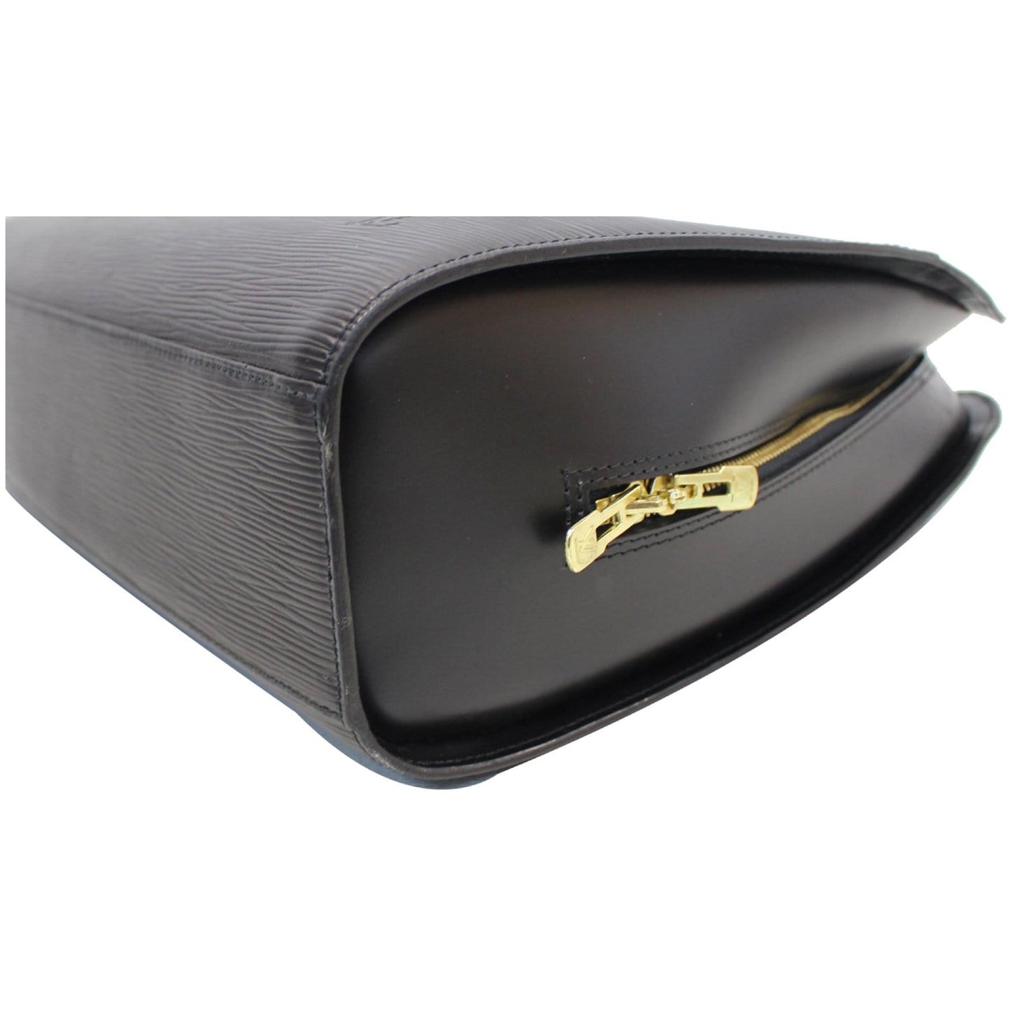 LOUIS VUITTON Sorbonne Epi Leather Briefcase Travel Bag Black