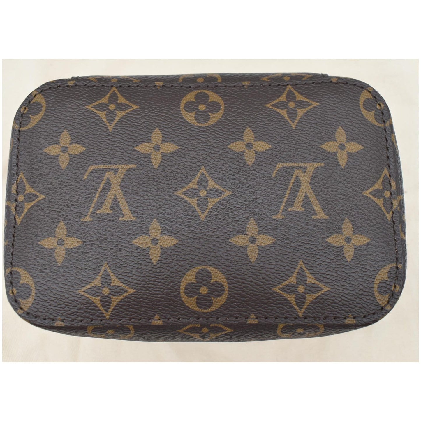 LOUIS VUITTON Packing Cube PM Monogram Canvas Cosmetic Bag Brown