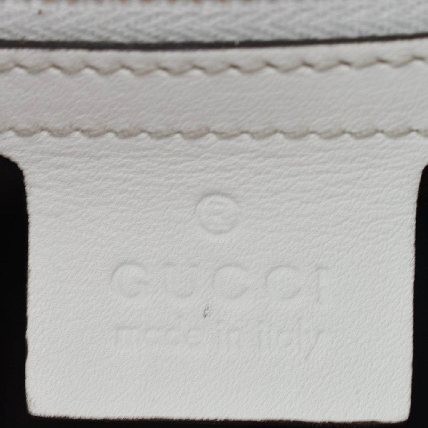 GUCCI Jackie Medium Leather Shoulder Bag White 219725