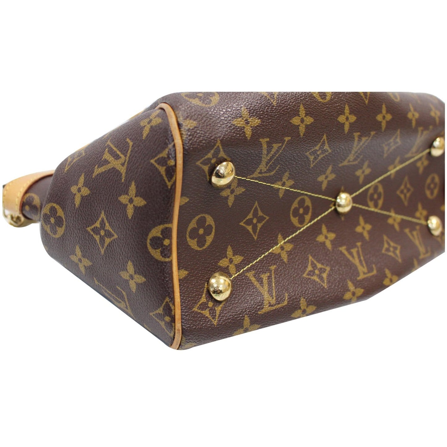LOUIS VUITTON Tivoli PM Monogram Canvas Shoulder Bag Brown