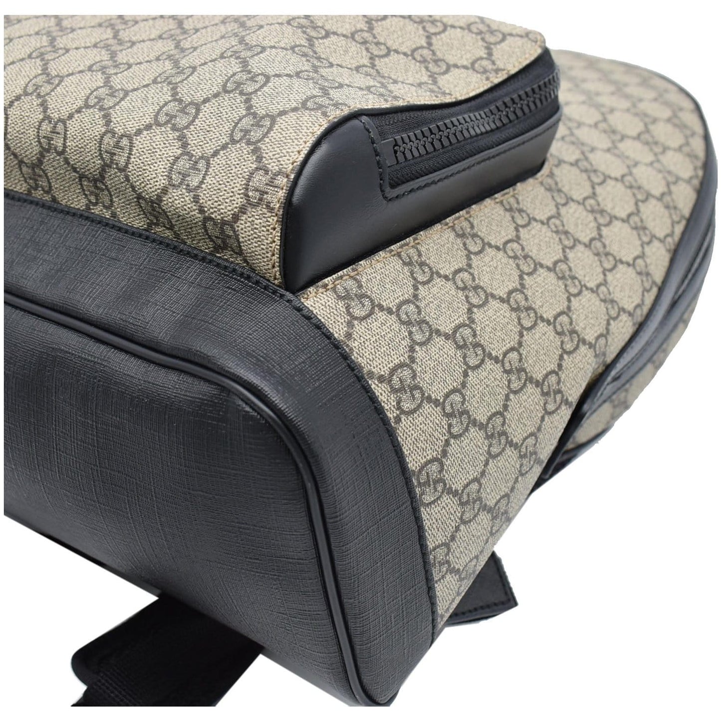 GUCCI GG Monogram Supreme Backpack Bag Beige 406370