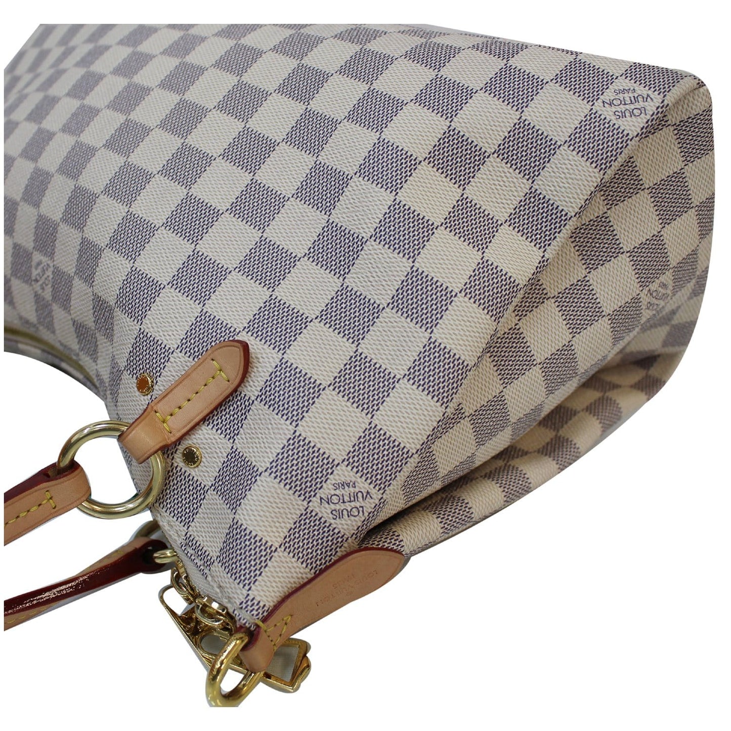 LOUIS VUITTON Lymington Damier Azur Shoulder Bag White