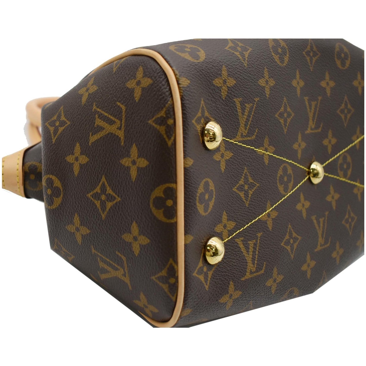 LOUIS VUITTON Tivoli PM Monogram Canvas Shoulder Bag Brown