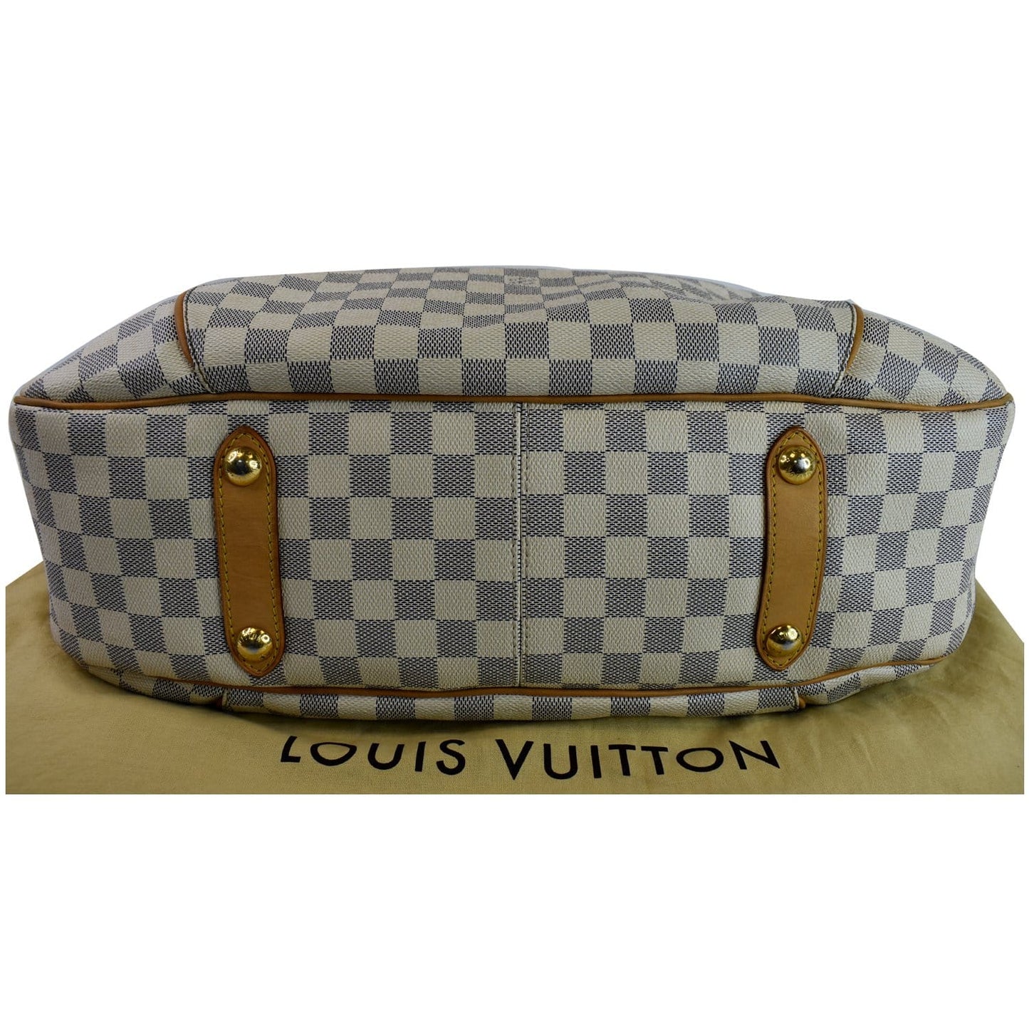 LOUIS VUITTON Galliera GM Damier Azur Shoulder Bag White