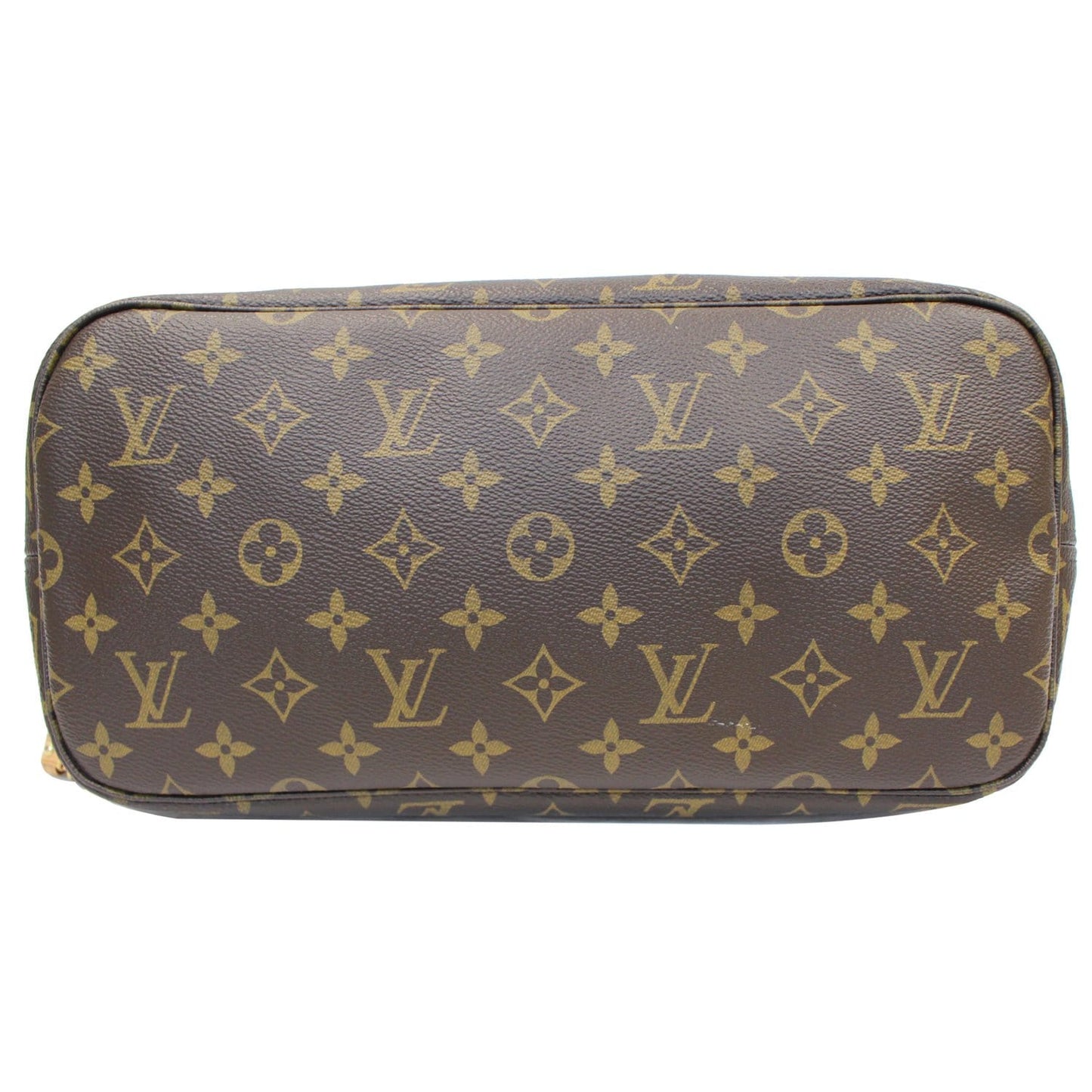 LOUIS VUITTON Neverfull MM Monogram Canvas Tote Bag Brown