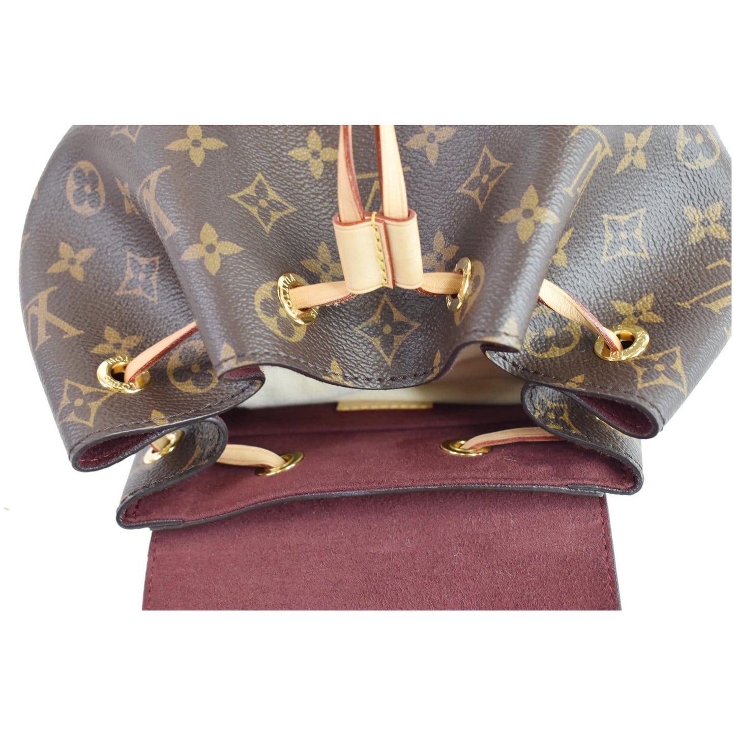 LOUIS VUITTON Montsouris NM Monogram Canvas Backpack Bag Brown