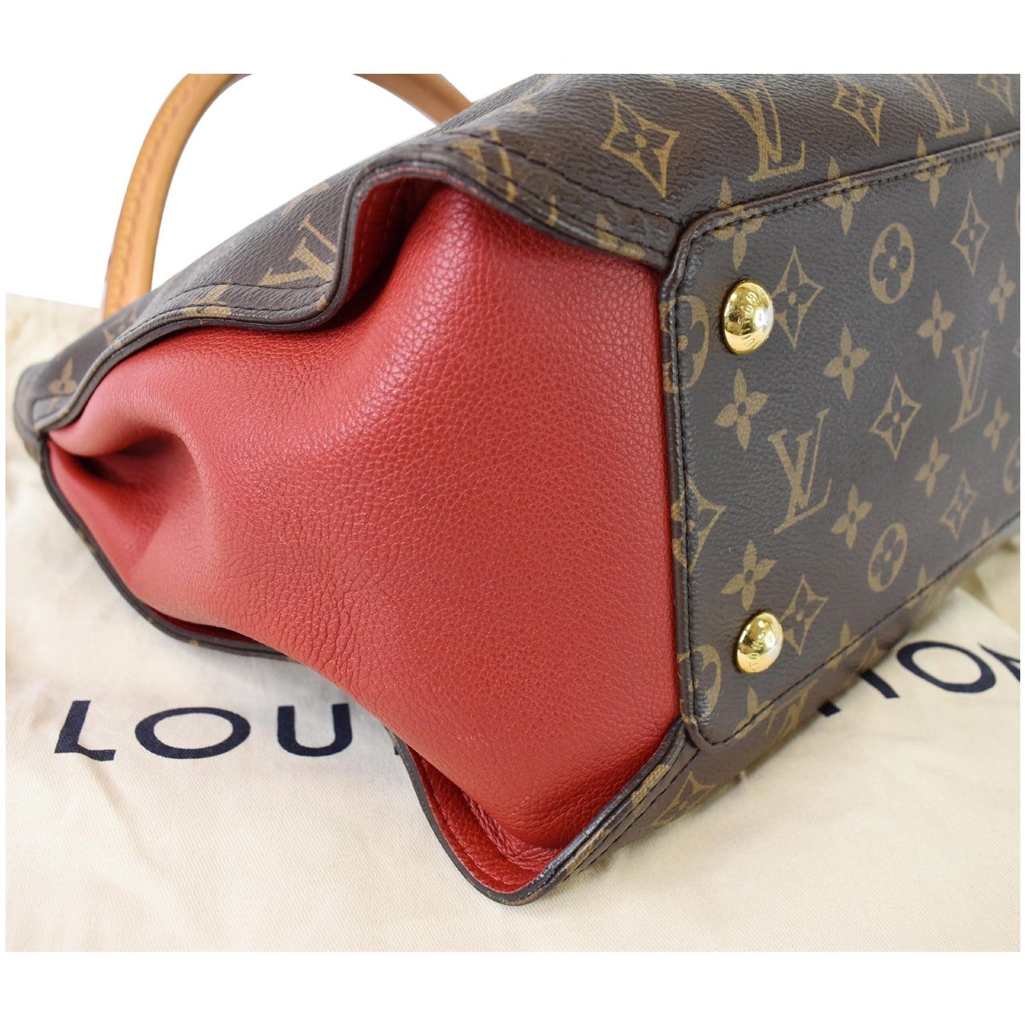 LOUIS VUITTON Gaia Monogram Canvas Shoulder Bag Brown