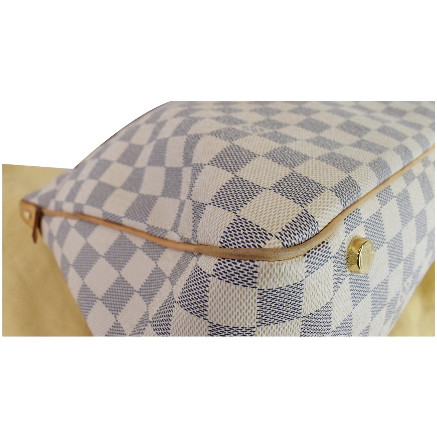 LOUIS VUITTON Figheri PM Damier Azur Shoulder Bag White