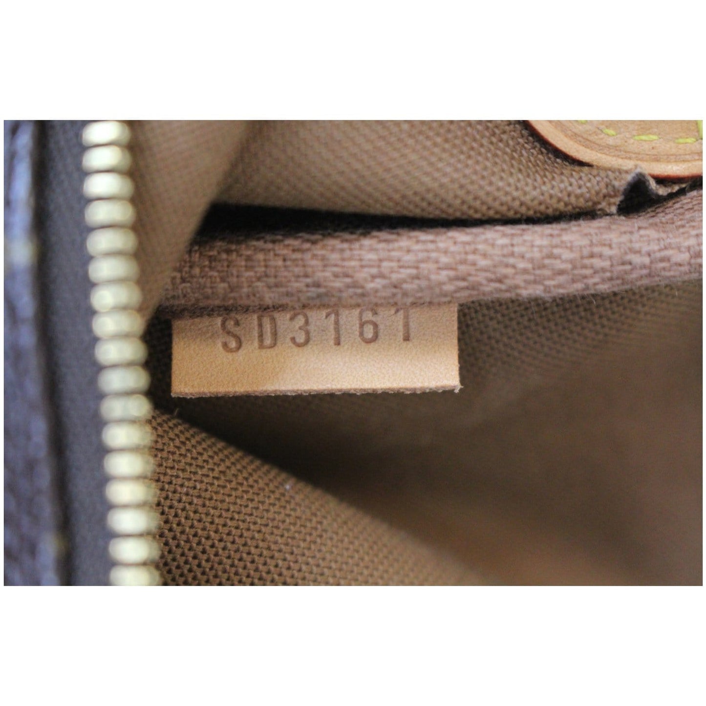 LOUIS VUITTON Pochette Eva Monogram Canvas Crossbody Bag Brown