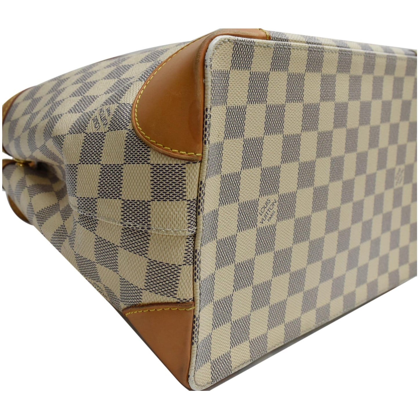 LOUIS VUITTON  Hampstead PM Damier Azur Shoulder Bag White