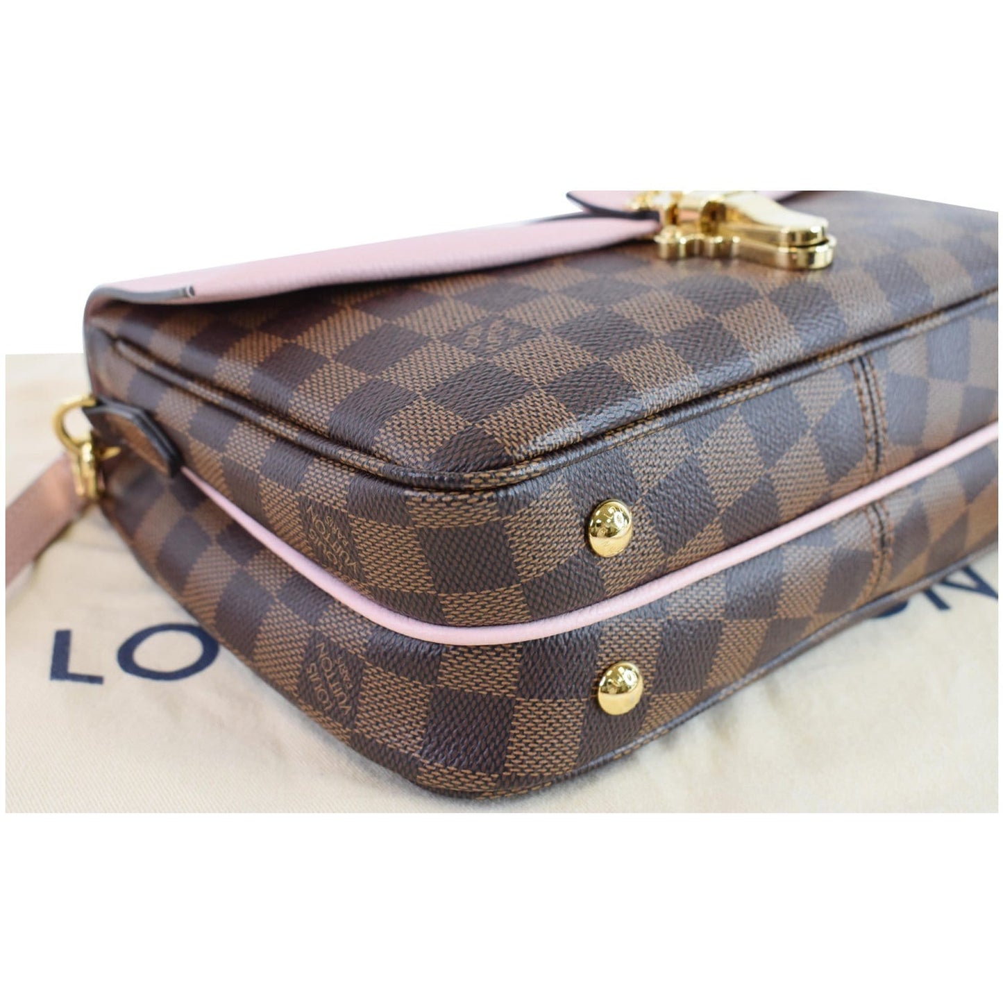 LOUIS VUITTON Clapton Damier Ebene Crossbody Bag Magnolia