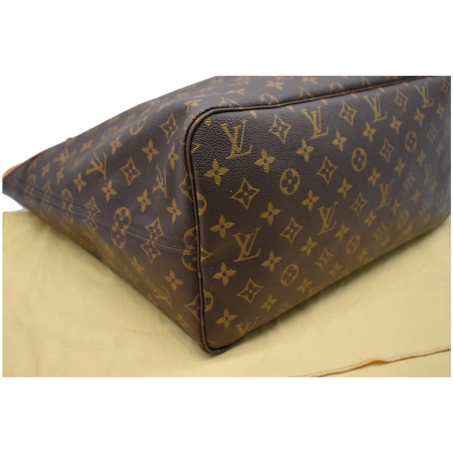 LOUIS VUITTON Neverfull GM Monogram Canvas Tote Bag Brown