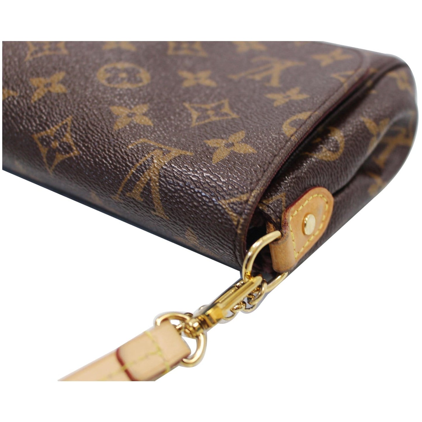 LOUIS VUITTON Favorite MM Monogram Canvas Crossbody Bag Brown