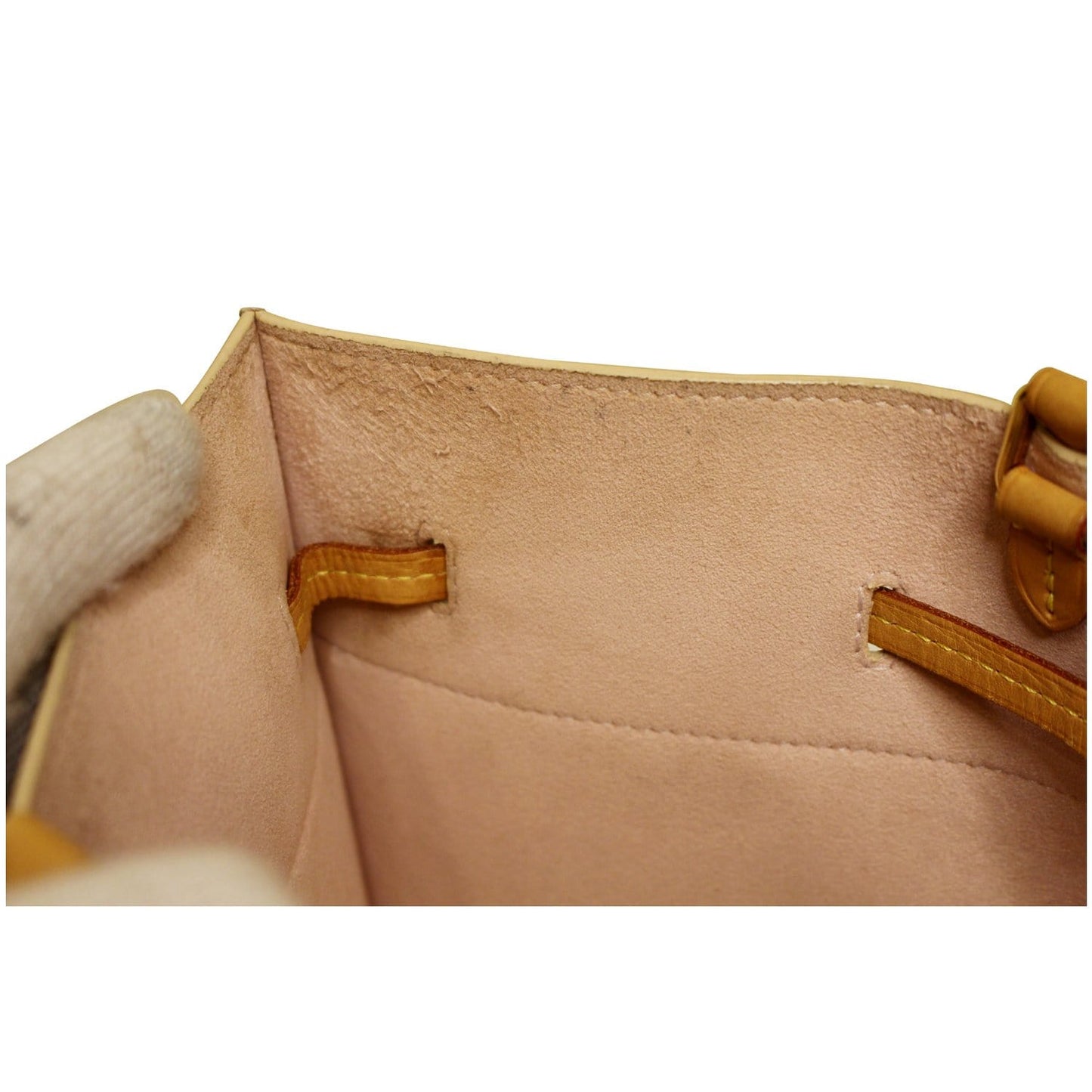 LOUIS VUITTON Girolata Damier Azur Shoulder Bag White