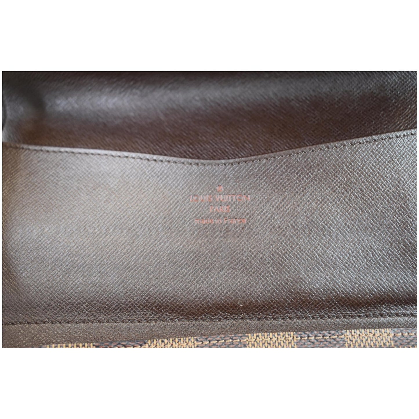 LOUIS VUITTON Josephine Damier Ebene Wallet Brown