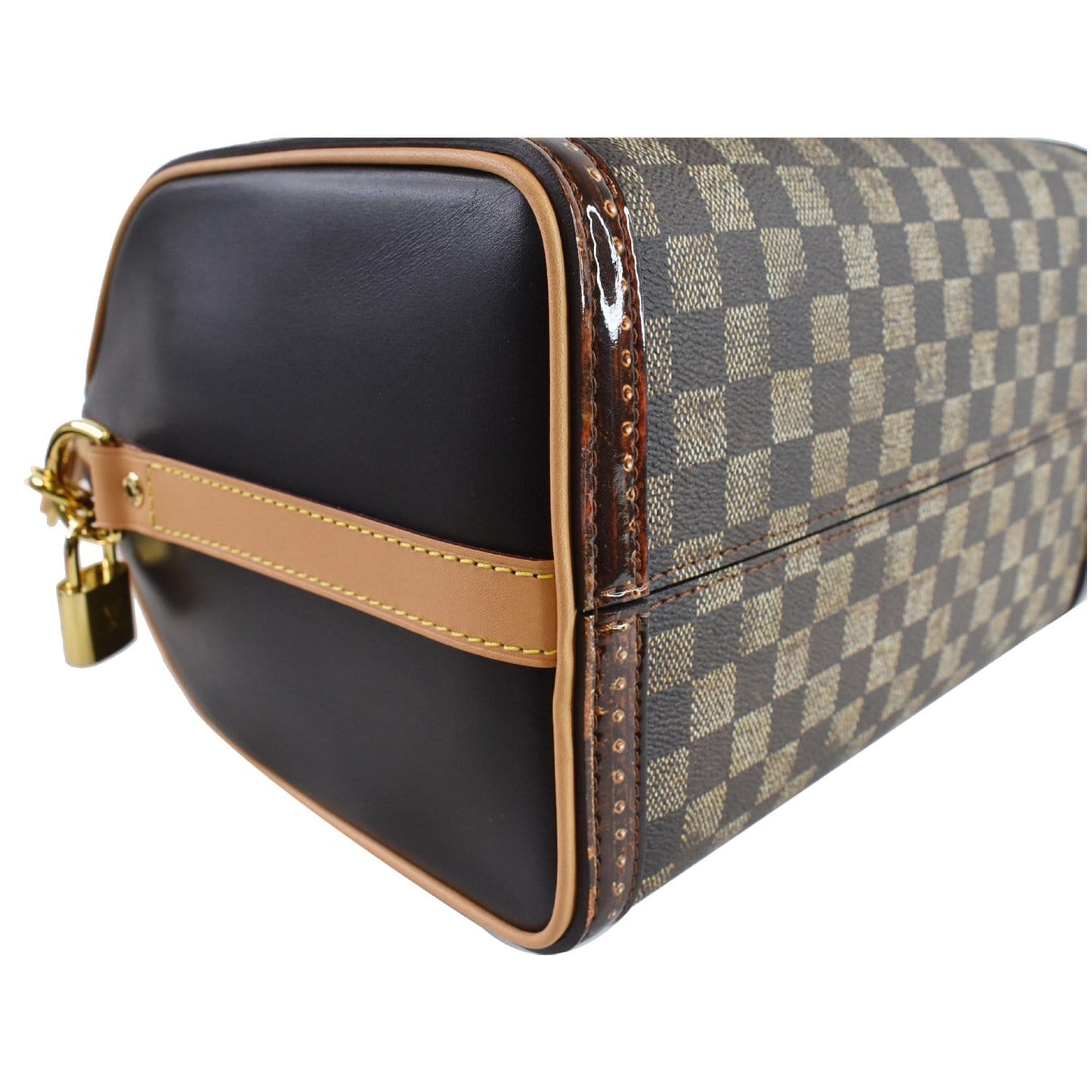 LOUIS VUITTON Time Trunk Speedy 25 Bandouliere Damier Shoulder Bag Black
