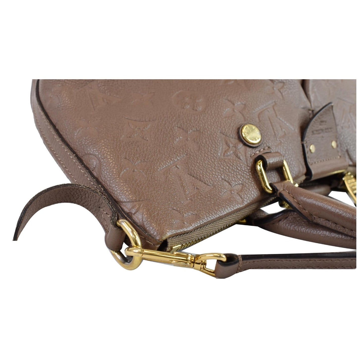 LOUIS VUITTON Mazarine PM Monogram Empreinte Shoulder Bag Taupe