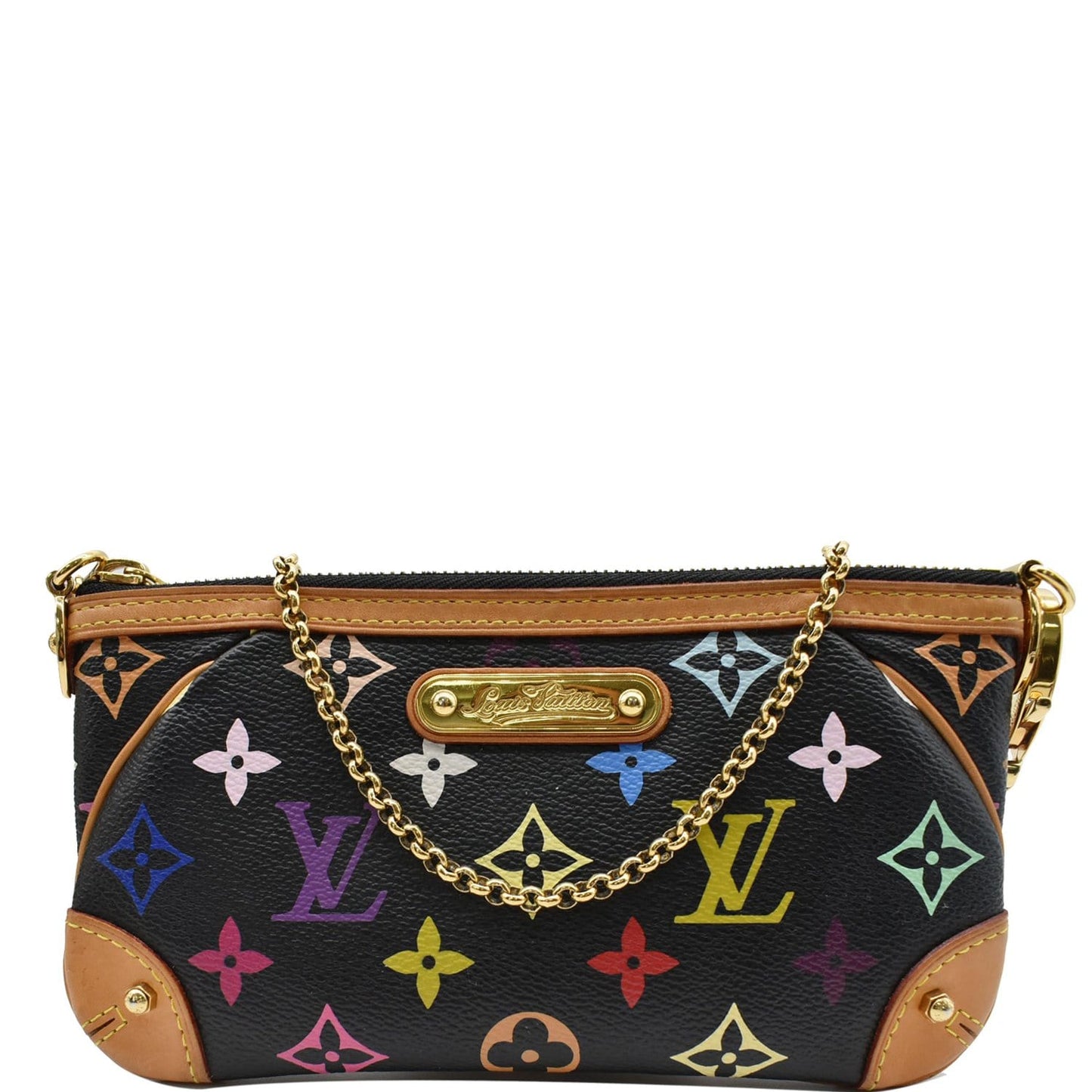 LOUIS VUITTON Milla MM Monogram Pochette Clutch Bag Multicolor