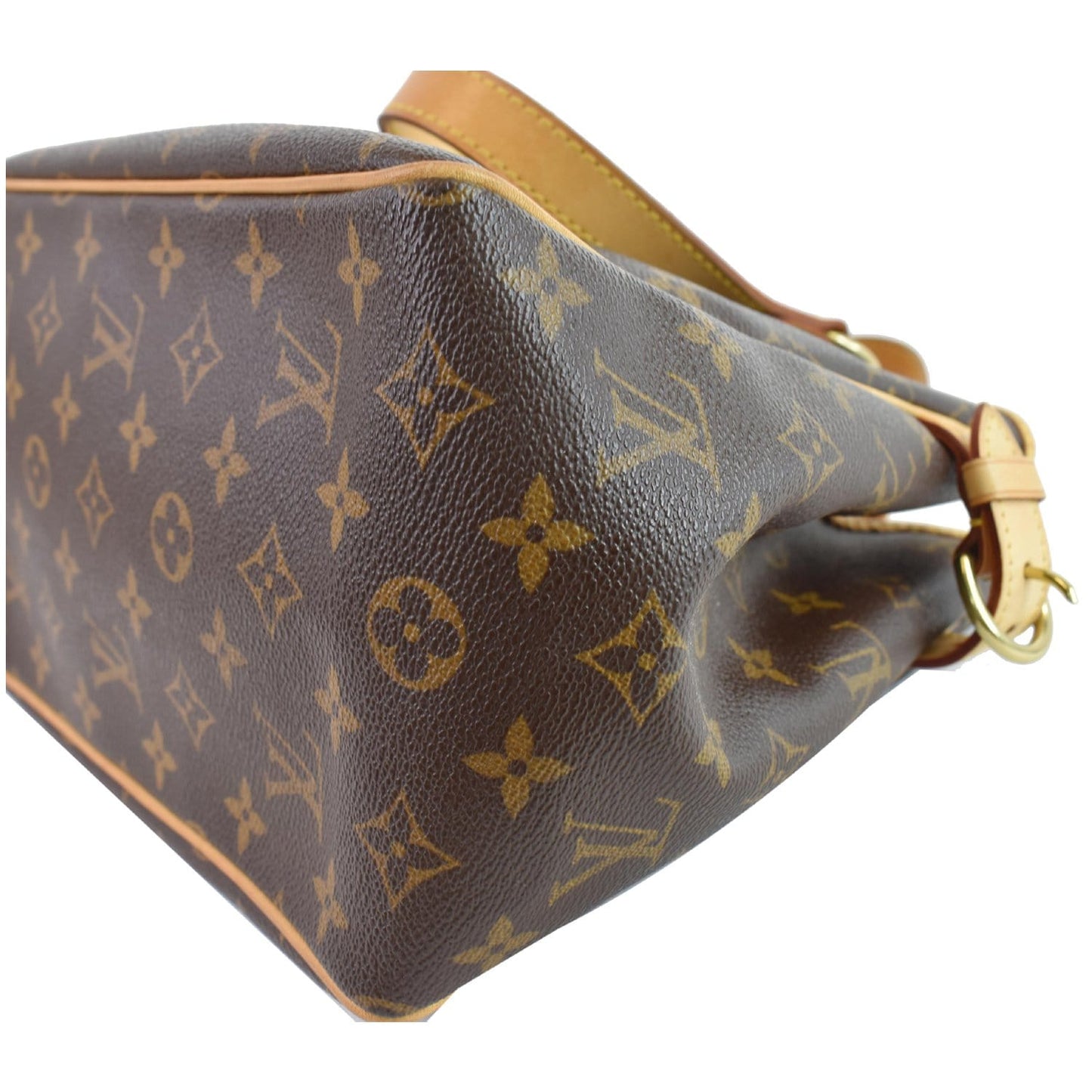 LOUIS VUITTON Batignolles Vertical Monogram Canvas Tote Bag Brown