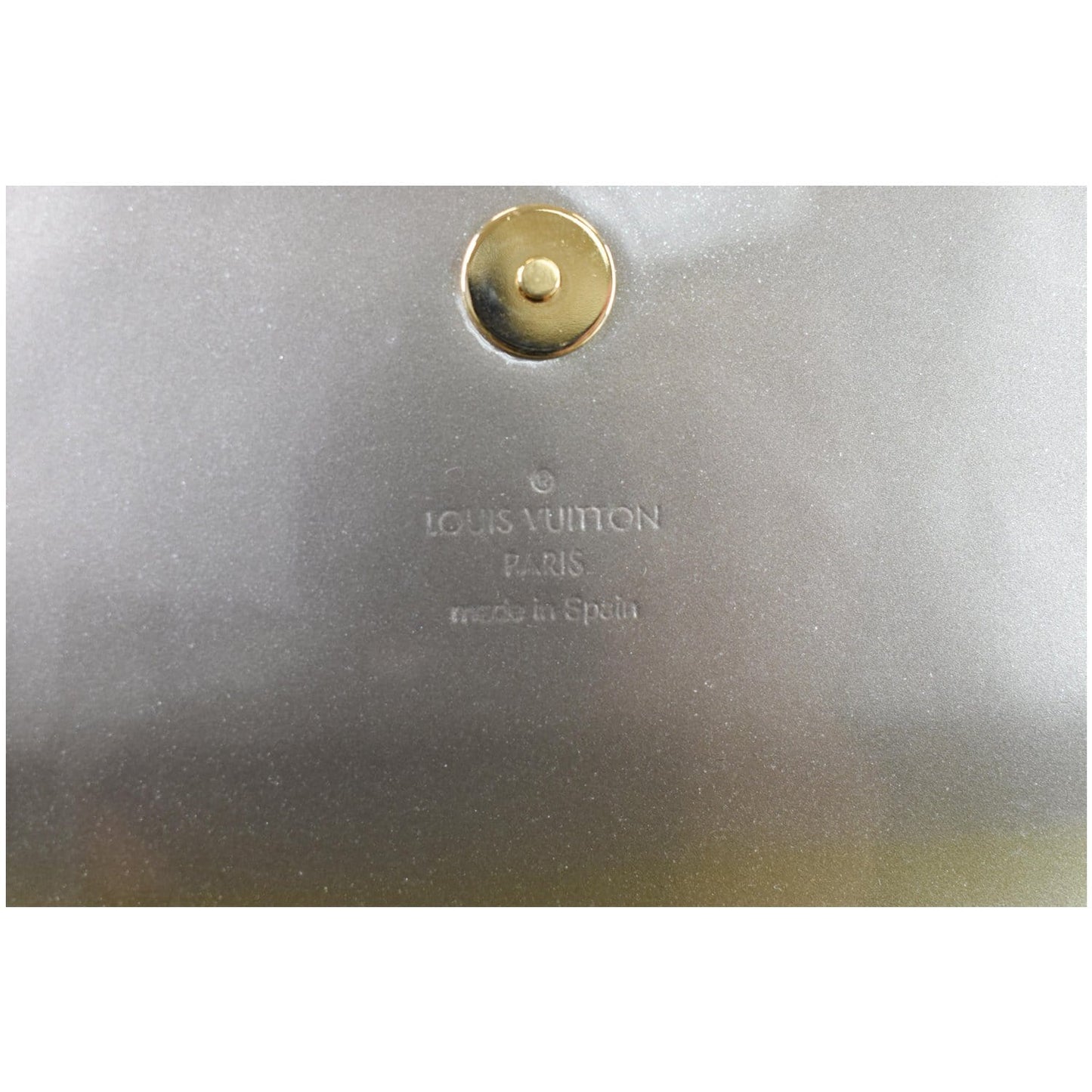 LOUIS VUITTON Sobe Pochette Vernis Leather Clutch Bag Khaki Green - Last Call