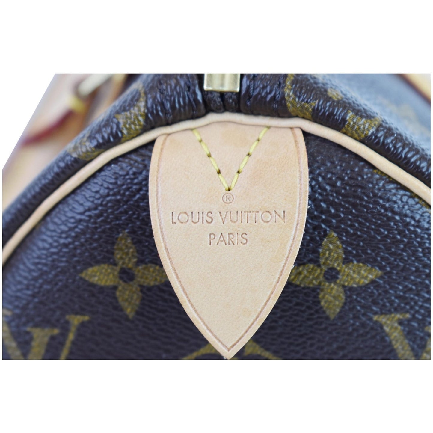 LOUIS VUITTON Speedy 25 Monogram Canvas Shoulder Bag Brown