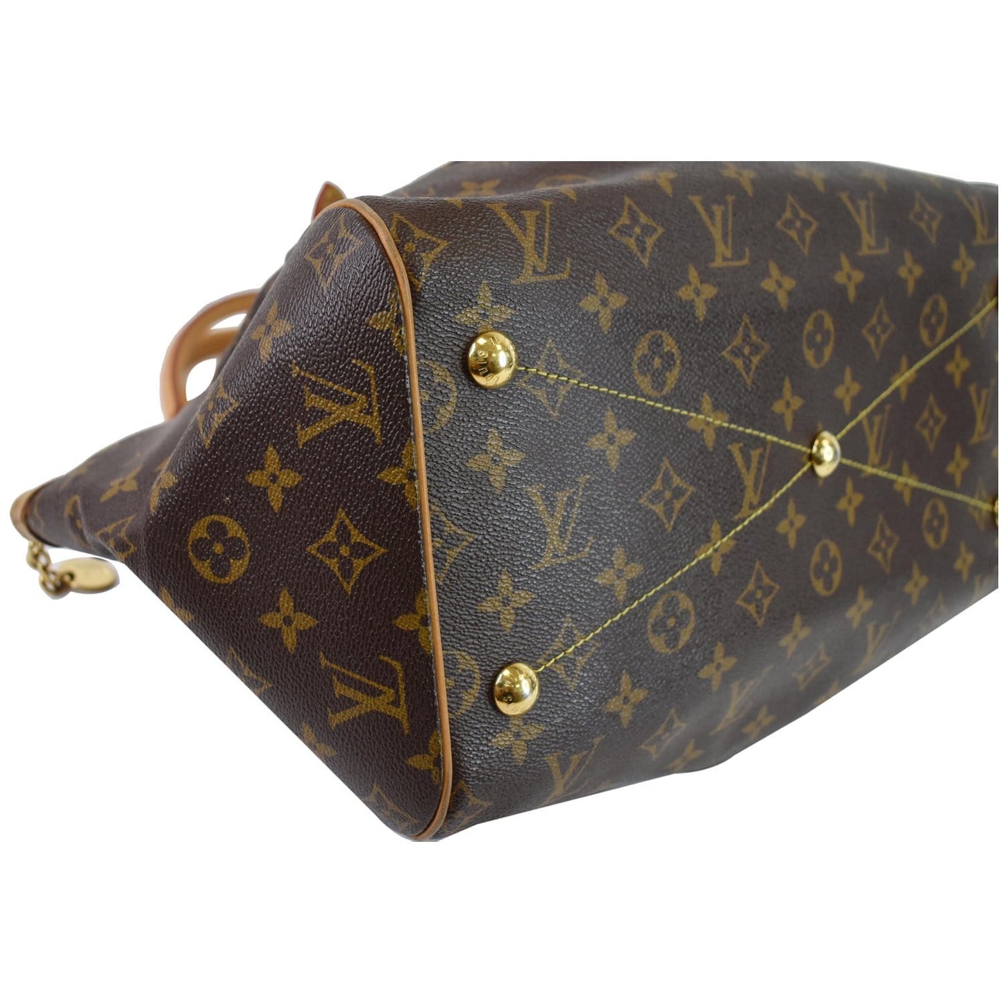 LOUIS VUITTON Tivoli GM Monogram Canvas Shoulder Bag Brown