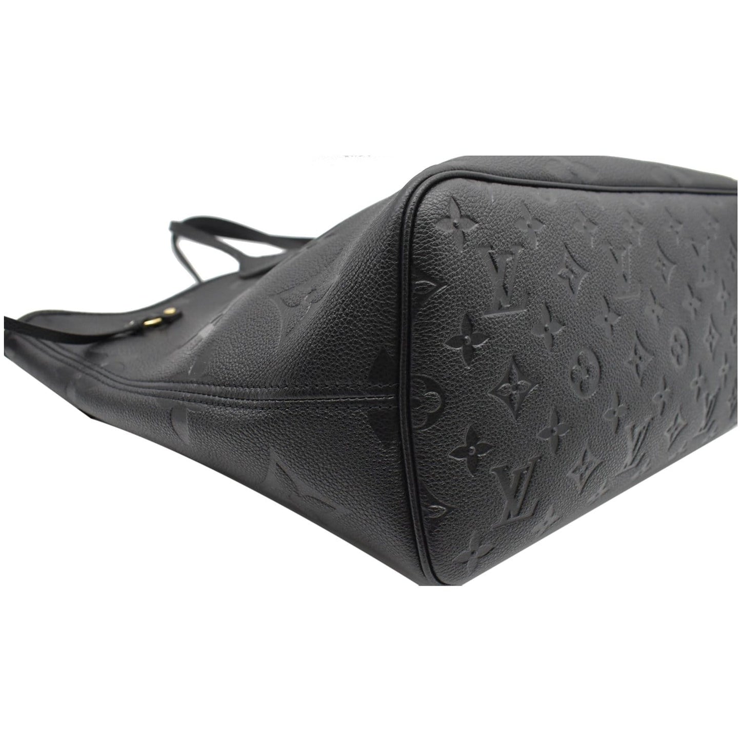 LOUIS VUITTON Neverfull MM Monogram Empreinte Tote Bag Black