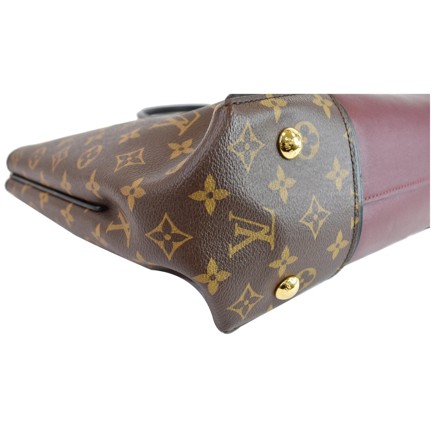 LOUIS VUITTON W PM Monogram Canvas Tote Bag Burgundy - 15% OFF