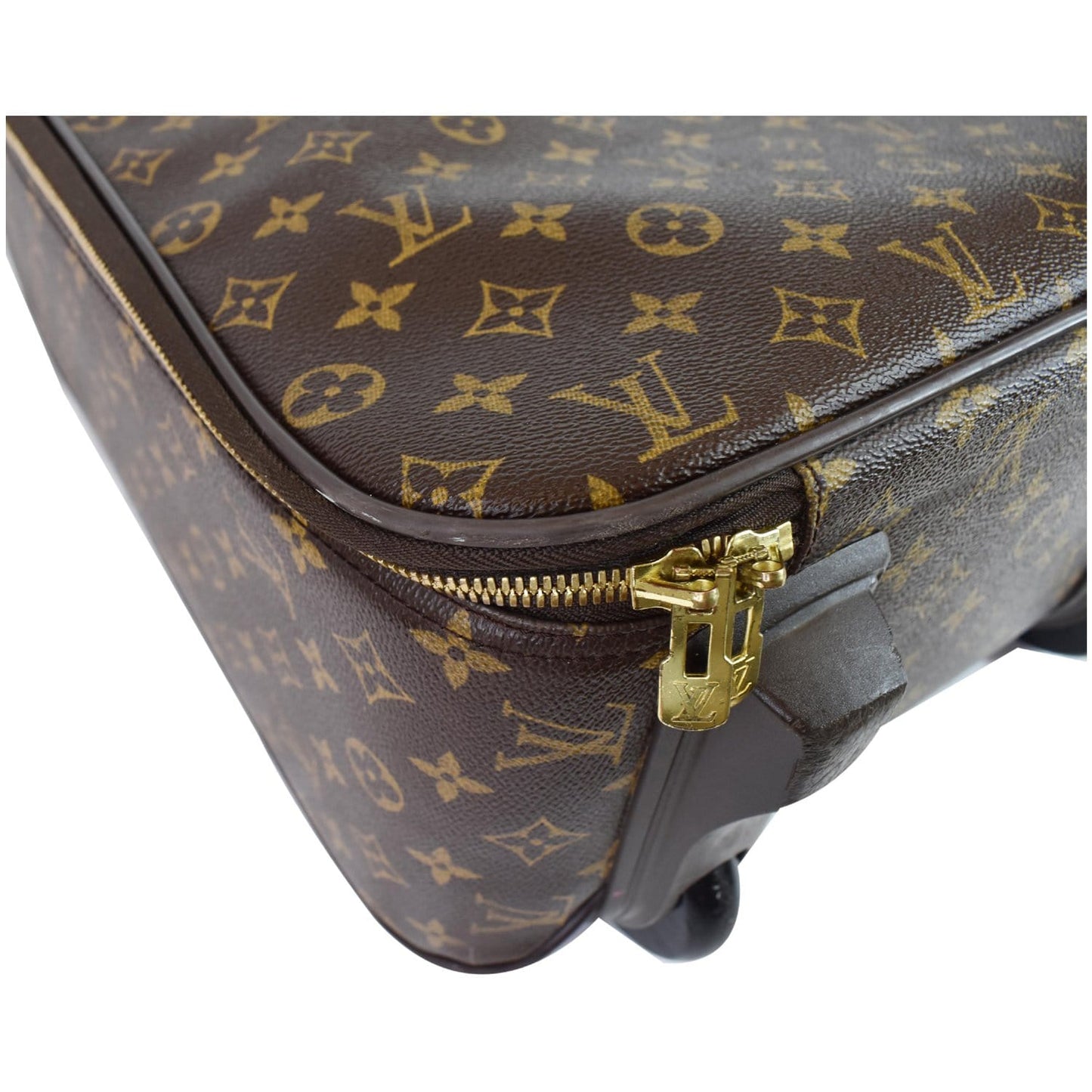 LOUIS VUITTON Pegase 45 Monogram Canvas Suitcase Travel Bag Brown