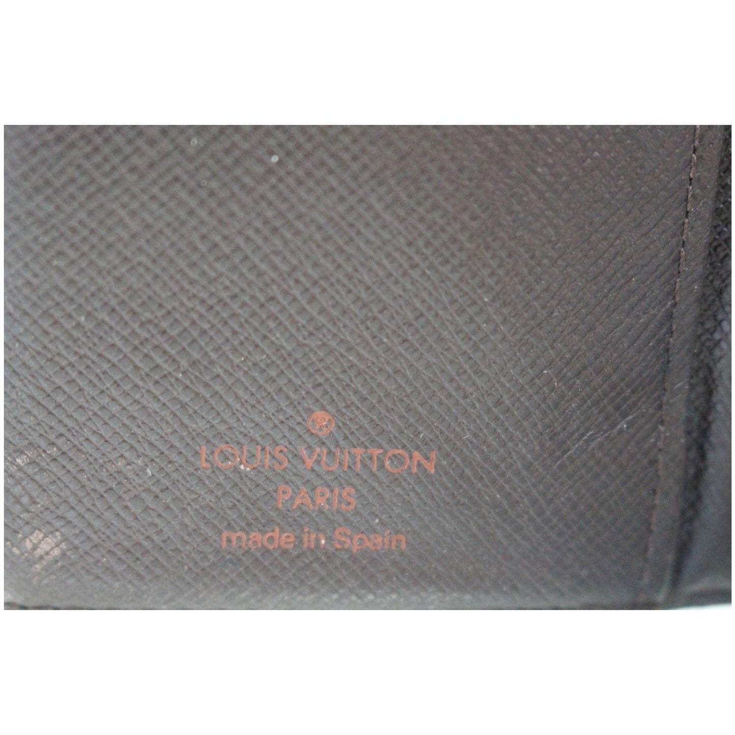 LOUIS VUITTON Agenda PM Damier Ebene Day Planner Cover Brown