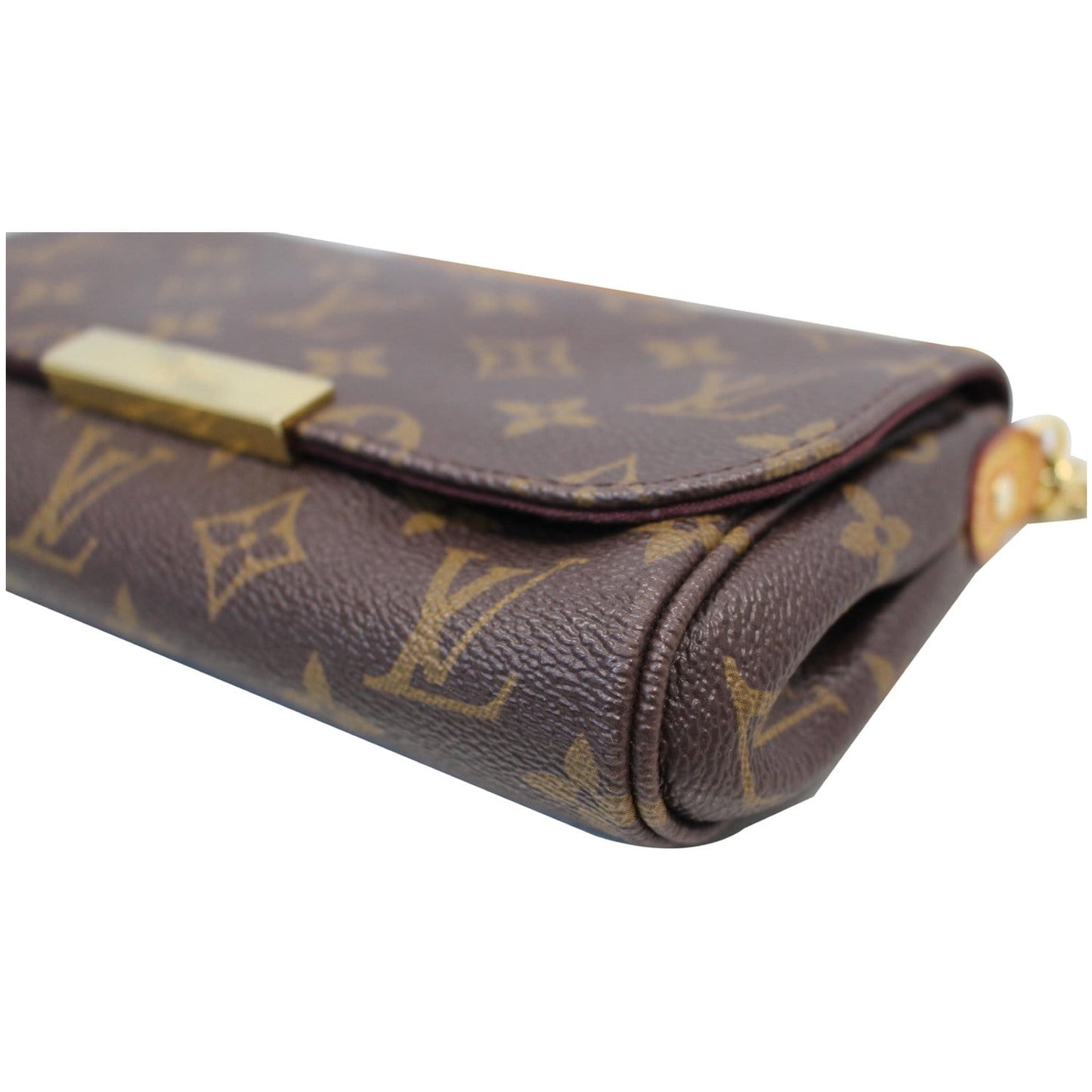 LOUIS VUITTON Favorite PM Monogram Canvas Crossbody Bag Brown