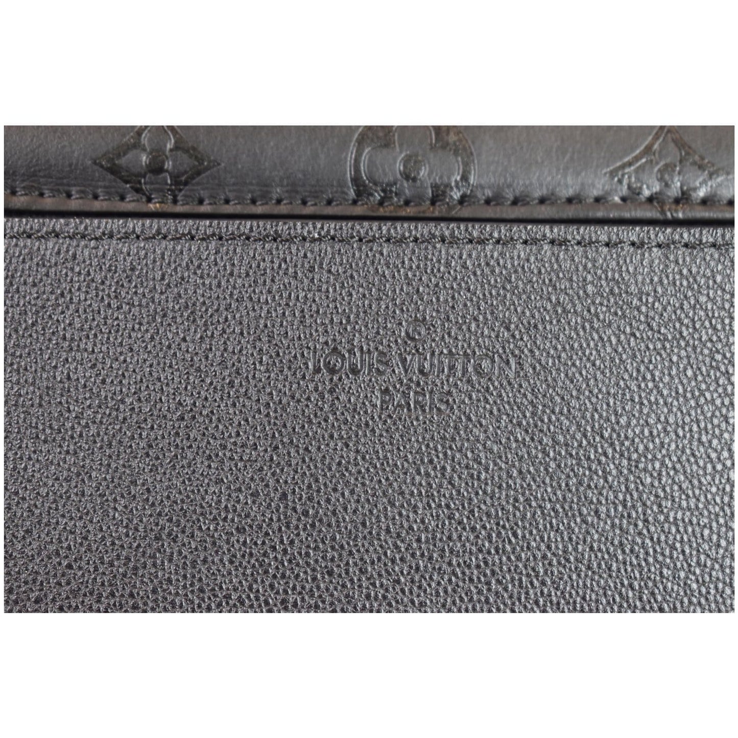 LOUIS VUITTON Very One Handle Monogram Leather Shoulder Bag Black