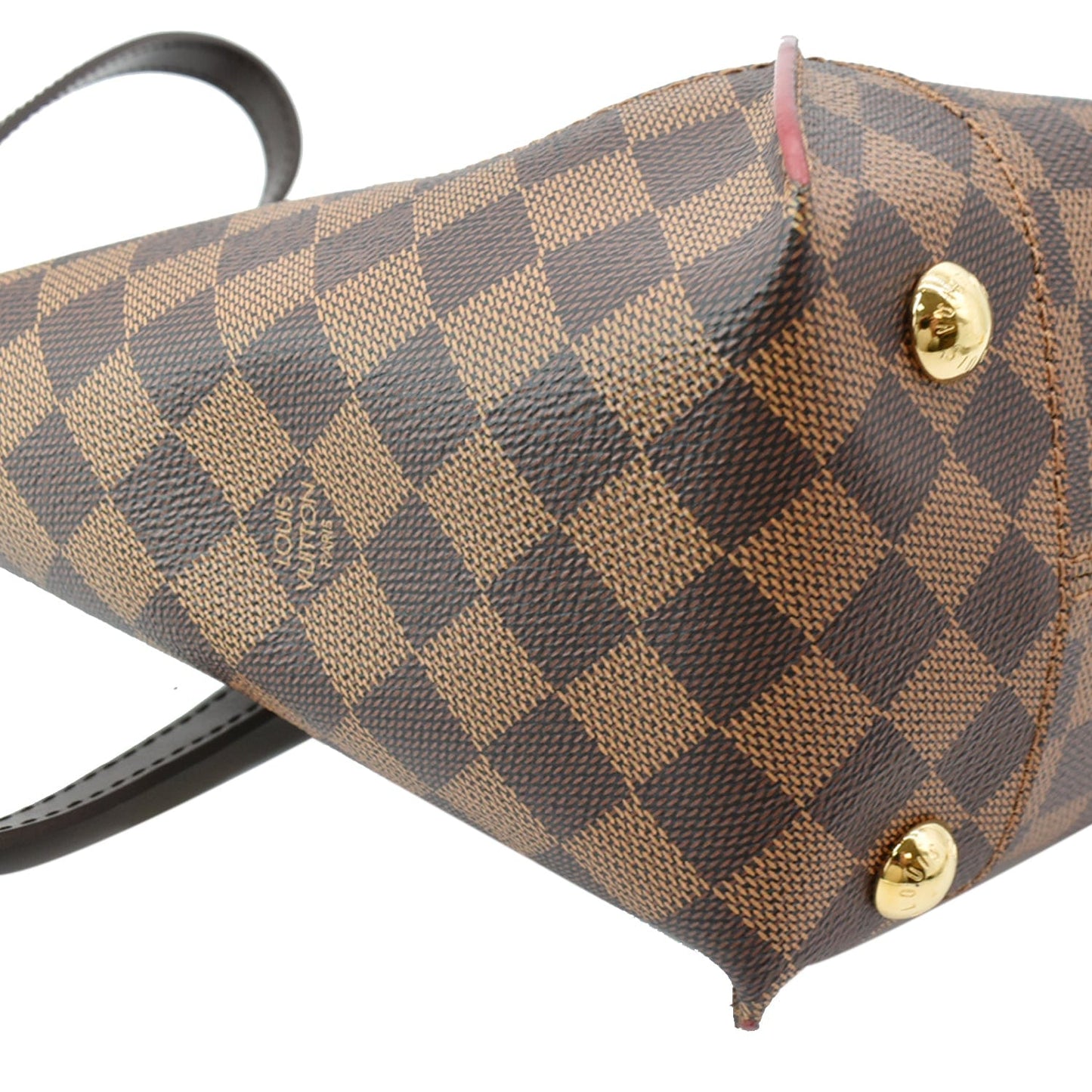 LOUIS VUITTON Caissa PM Damier Ebene Tote Shoulder Bag Brown