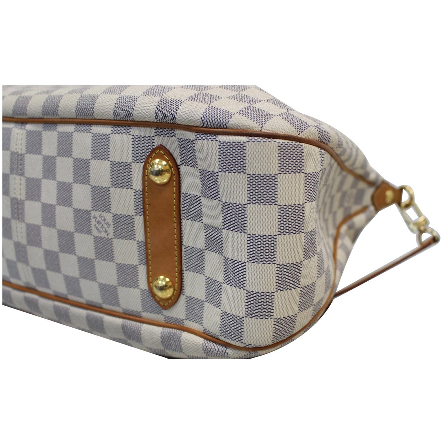 LOUIS VUITTON Siracusa GM Damier Azur Shoulder Handbag White