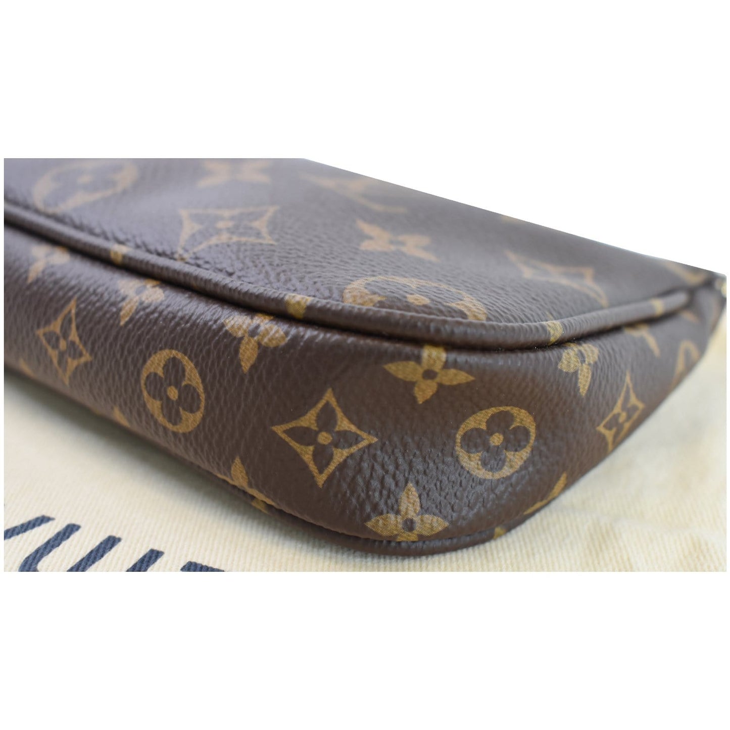 LOUIS VUITTON Pochette Accessories Monogram Canvas Pouch Bag Brown