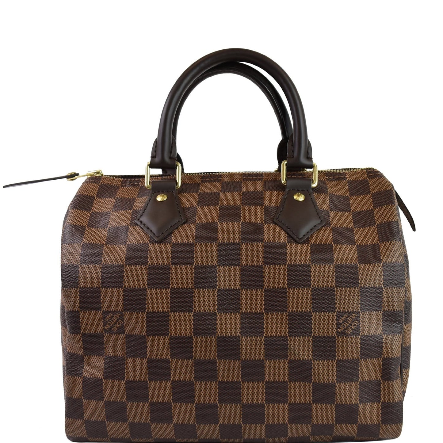 LOUIS VUITTON Speedy 25 Damier Ebene Satchel Bag Brown