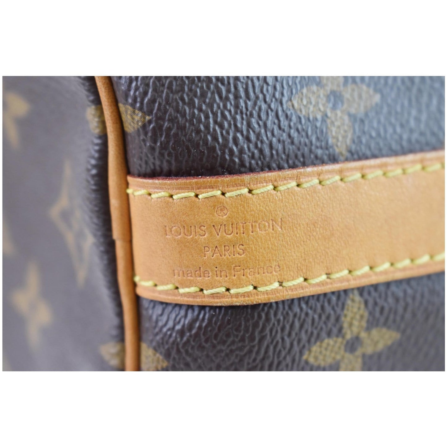 LOUIS VUITTON Speedy 35 Bandouliere Monogram Canvas Shoulder Bag Brown