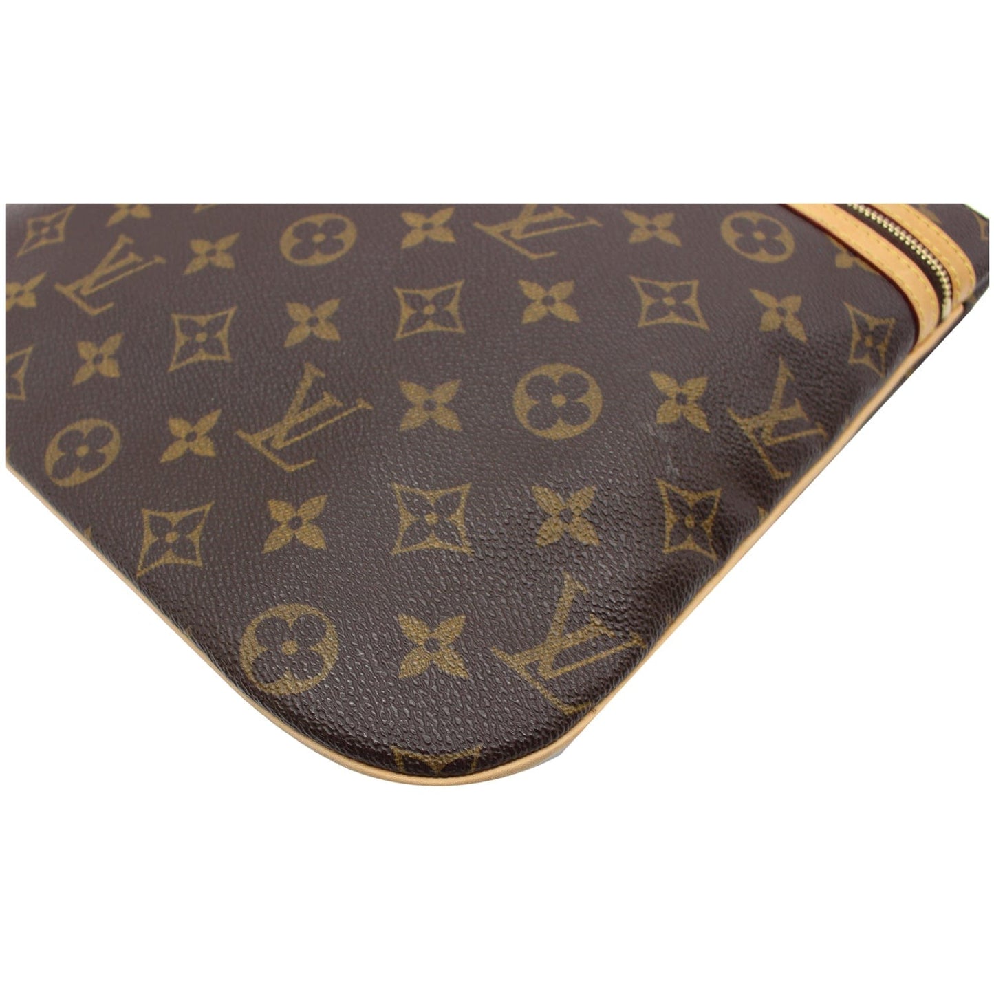 LOUIS VUITTON Bosphore Pochette Monogram Canvas Crossbody Bag Brown