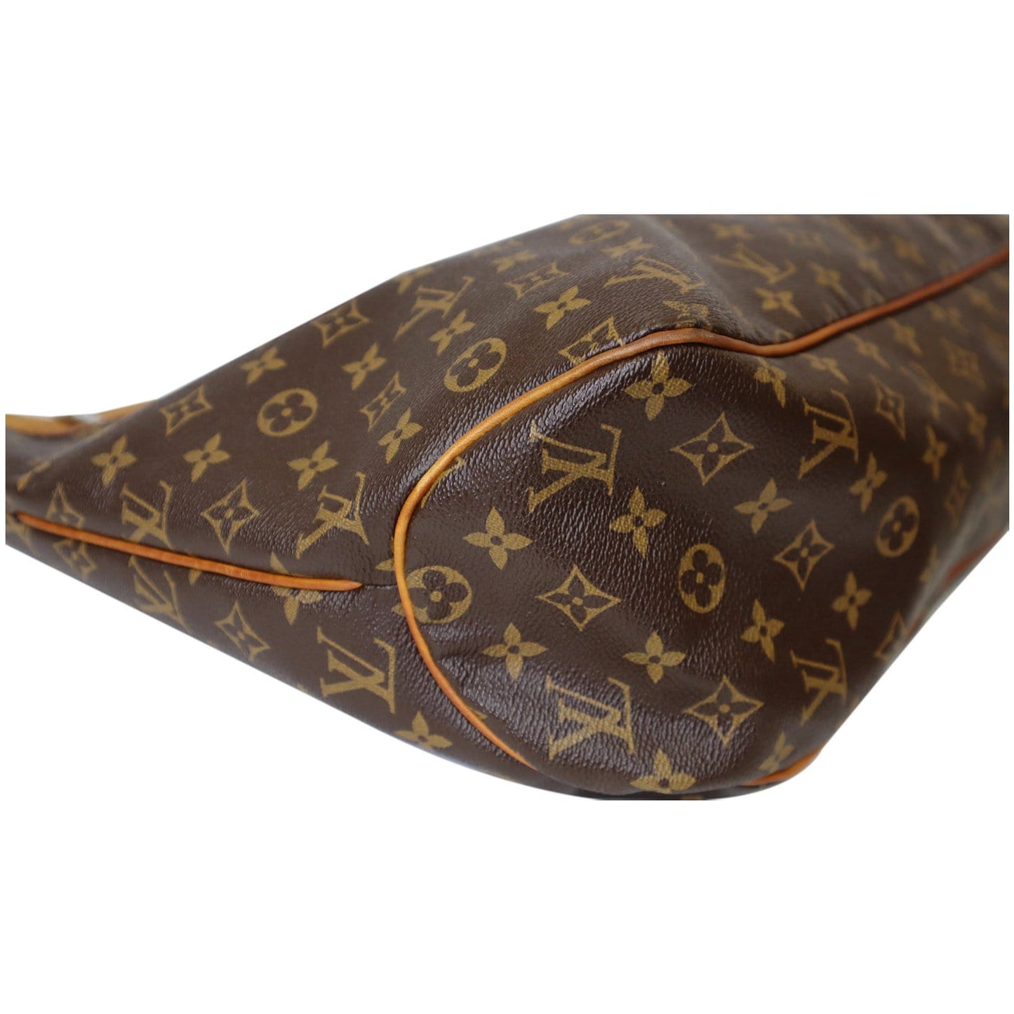 LOUIS VUITTON Delightful MM Monogram Canvas Shoulder Bag Brown