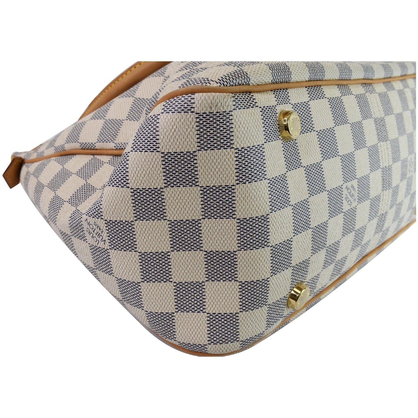 LOUIS VUITTON Figheri PM Damier Azur Shoulder Bag White