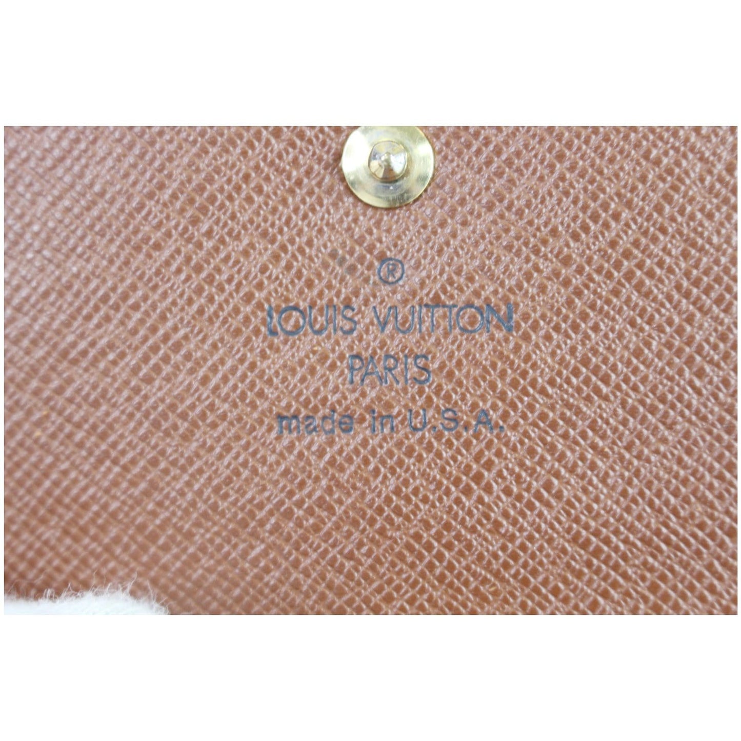 LOUIS VUITTON Monogram Canvas Elise Bifold Wallet Brown